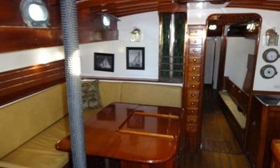 JADA mahogany cabin and teak dining table